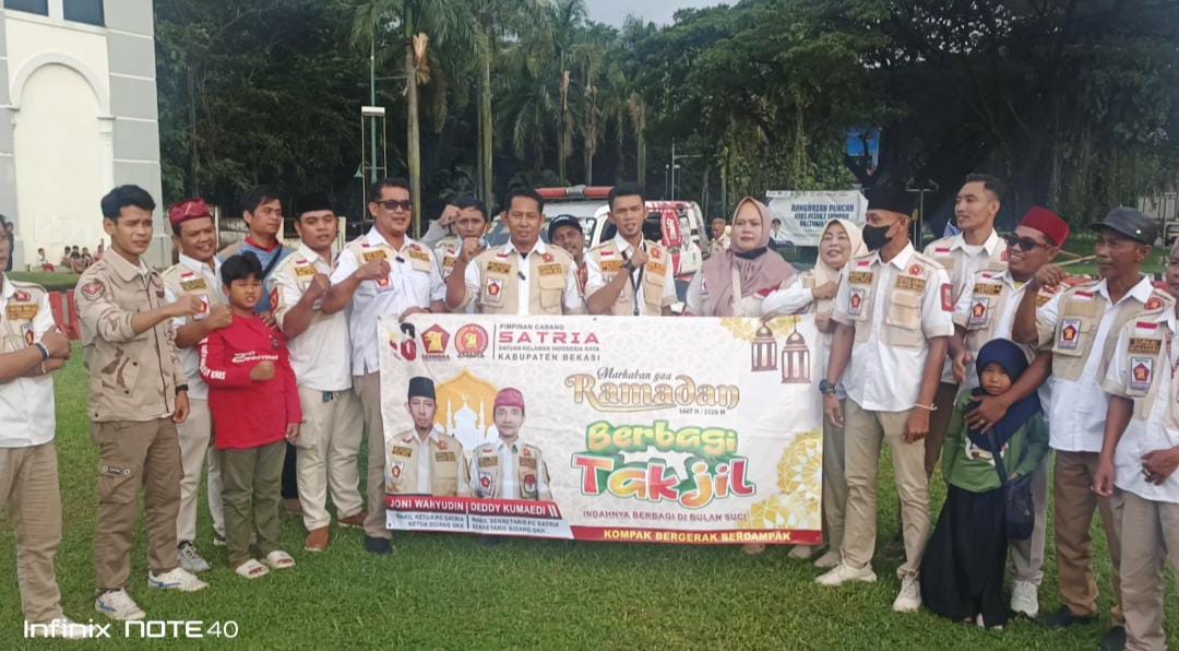 1.000 Takjil Dibagikan PC SATRIA Gerindra Kabupaten Bekasi: Komitmen