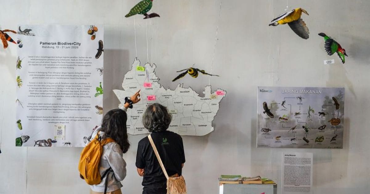 150 Karya Seni dari Sampah Daur Ulang, Ajak Warga Bandung Lestarikan Biodiversitas Perkotaan