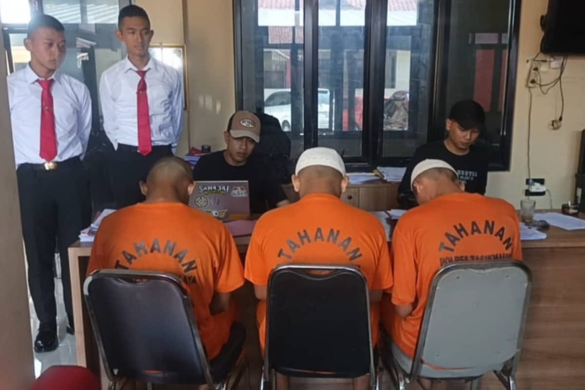 3 Sahabat Sejak Kecil Diringkus 10 Kali Mencuri Motor di Tasikmalaya