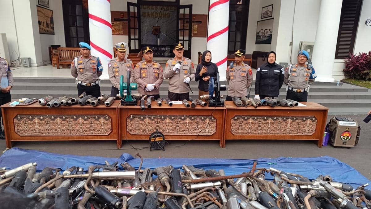 Dari Imbauan ke Razia: 1.172 Knalpot Brong Bandung Dimusnahkan, Begini Aturan dan Sanksinya