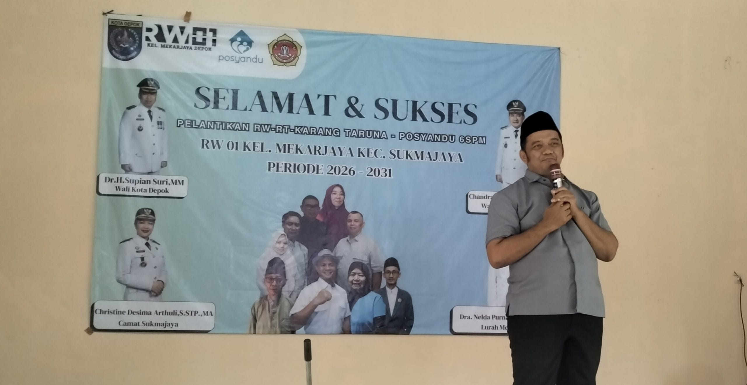Depok: Dana Rp300 Juta Siap Membangun Mekarjaya Usai Pelantikan RT-RW