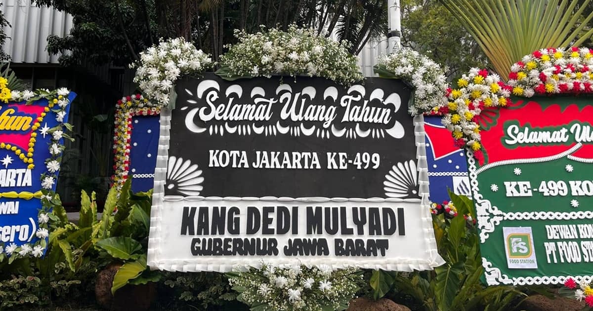 Diplomasi Unik KDM: Karangan Bunga Hitam jadi Sapaan Spesial untuk Jakarta di HUT ke-499