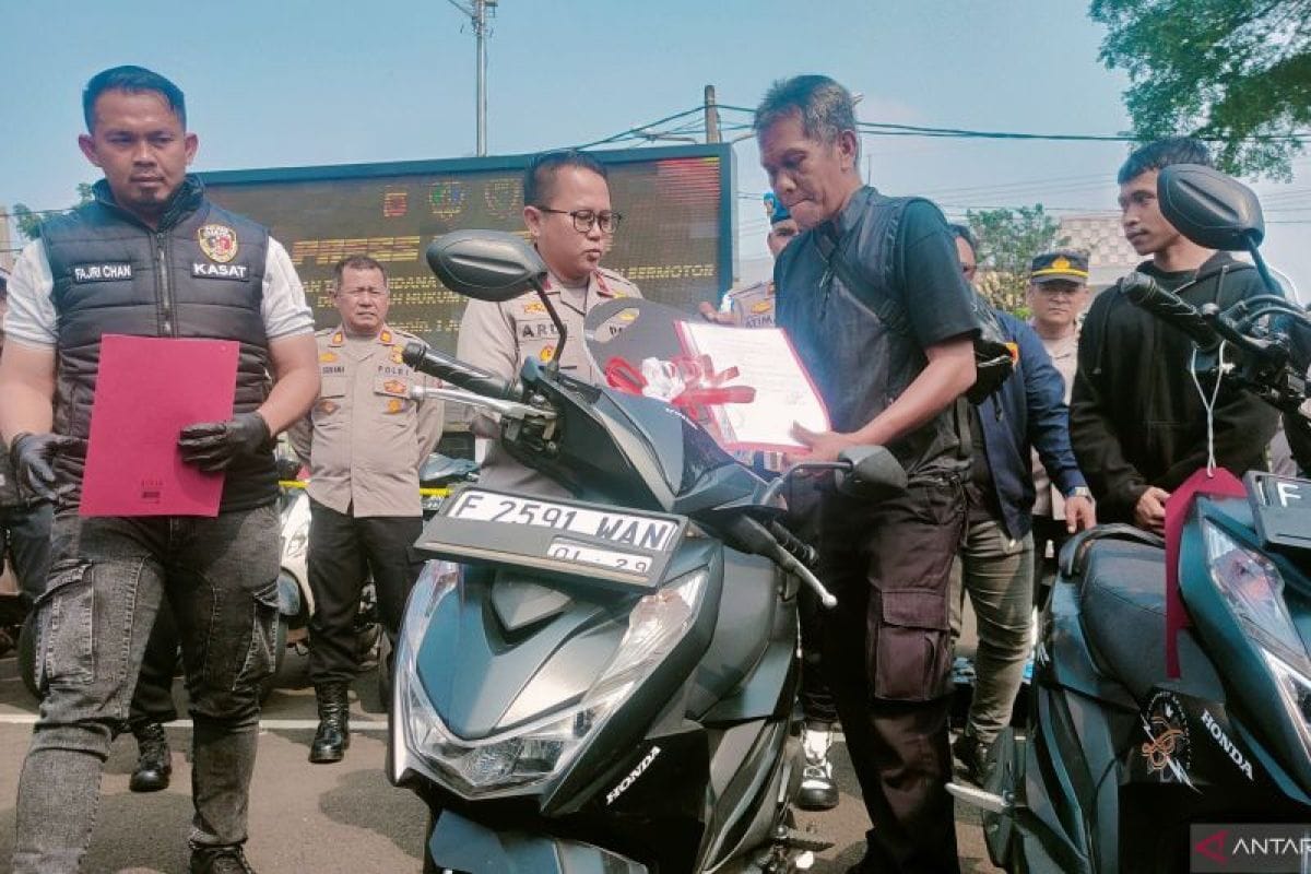 Enam Pelaku Curanmor Diringkus Polres Cianjur, 34 Unit Motor Diamankan