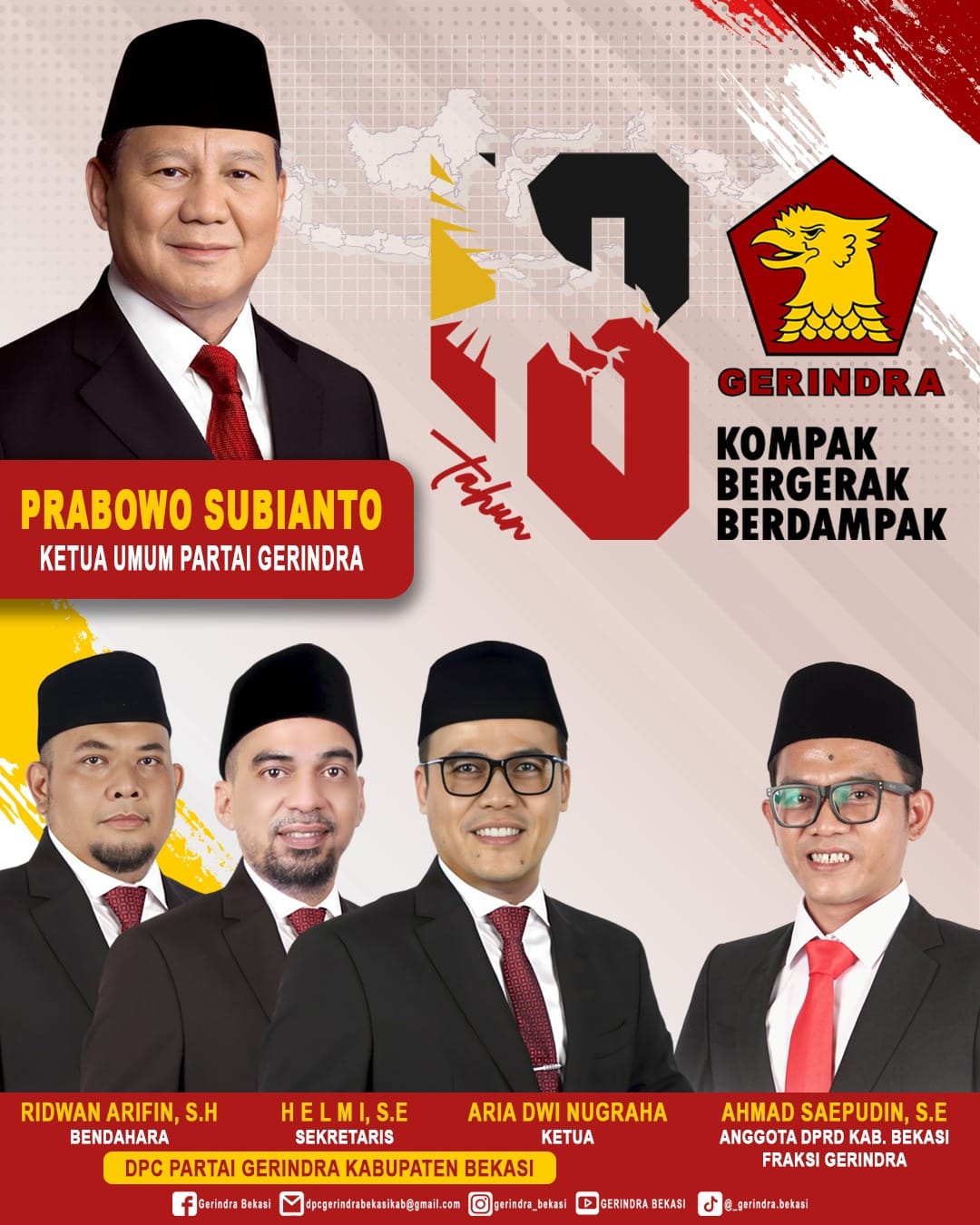 H. Ahmad Saepudin: Gerindra 18 Tahun, Kompak Bergerak Berdampak untuk Rakyat