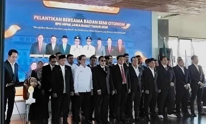 HIPMI Jawa Barat Perkuat Ekosistem Pengusaha Muda Lewat Pengukuhan Badan Semi Otonom