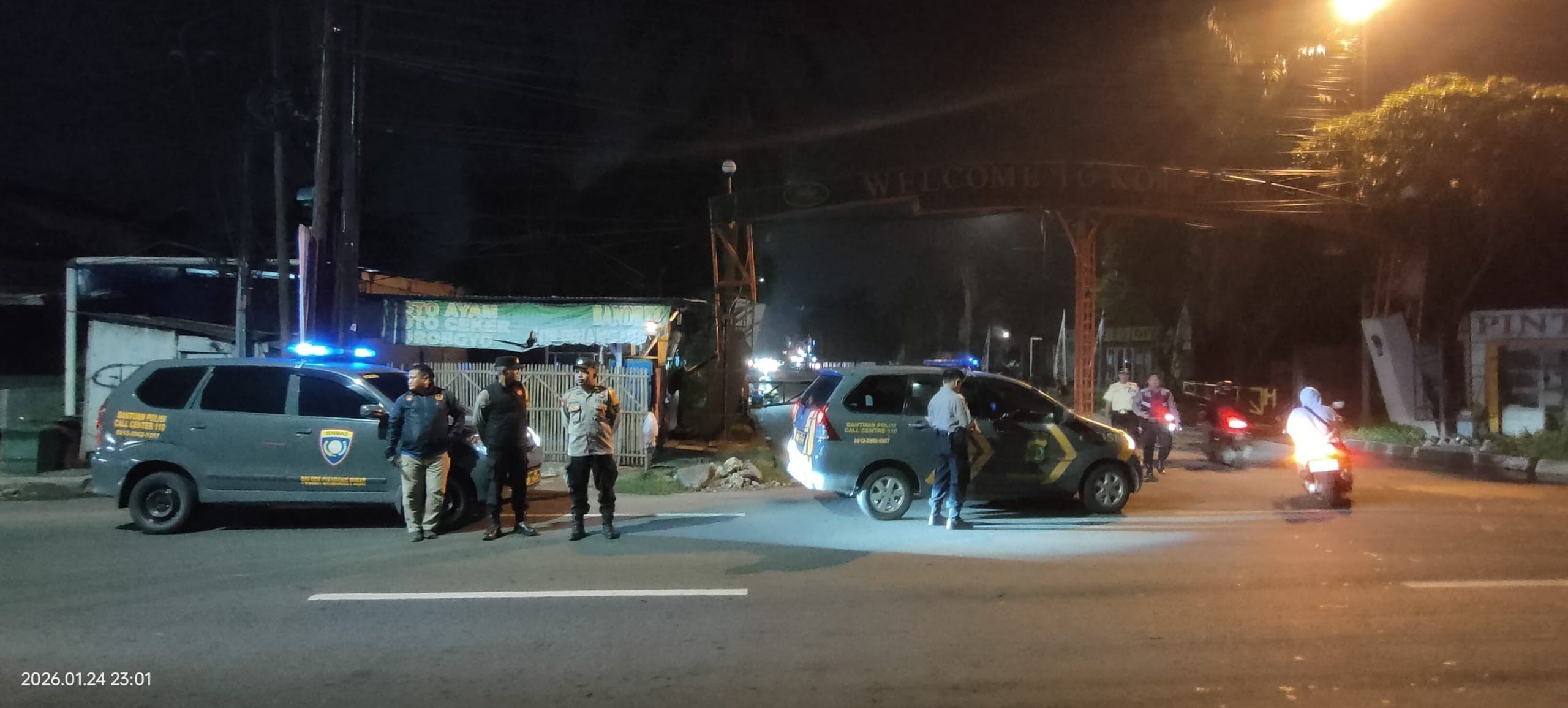 Jaga Kondusifitas Wilayah, Polsek Cikarang Pusat Intensifkan Patroli Mobile Harkamtibmas