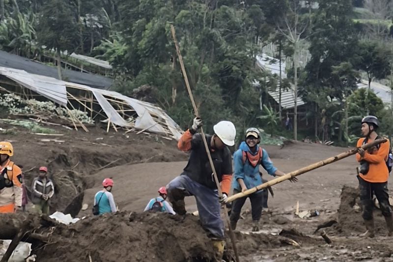 Jumlah korban longsor Cisarua yang dievakuasi hari ini