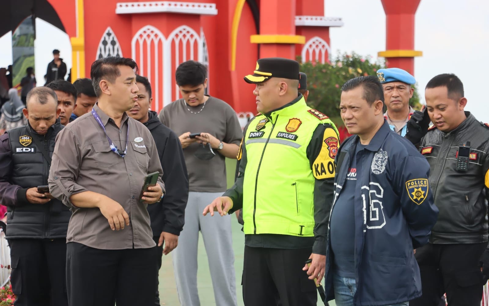 Kapolres Subang Pimpin Patroli Keamanan Jalur Wisata Selama Libur Lebaran 2026