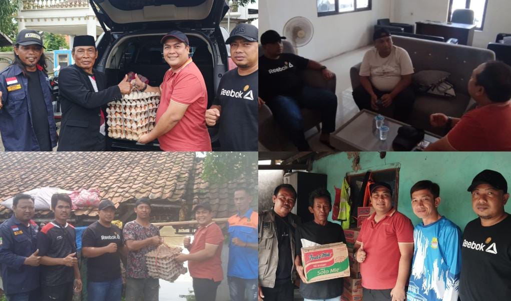 Karang Taruna Cikarang Timur Salurkan Bantuan Sembako ke Empat Desa Terdampak Banjir