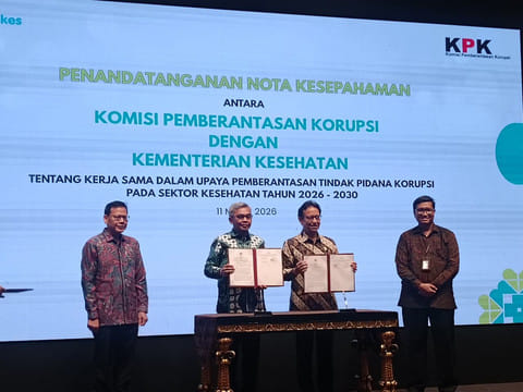 Kemenkes dan KPK Teken MoU, Tempatkan Petugas Anti Korupsi Kesehatan