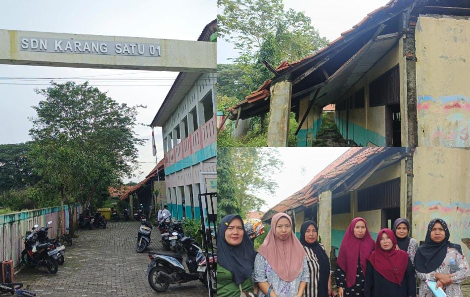 Kondisi SDN Karangsatu 01 Memprihatinkan, Wali Murid Harap Perhatian Serius Pemkab Bekasi
