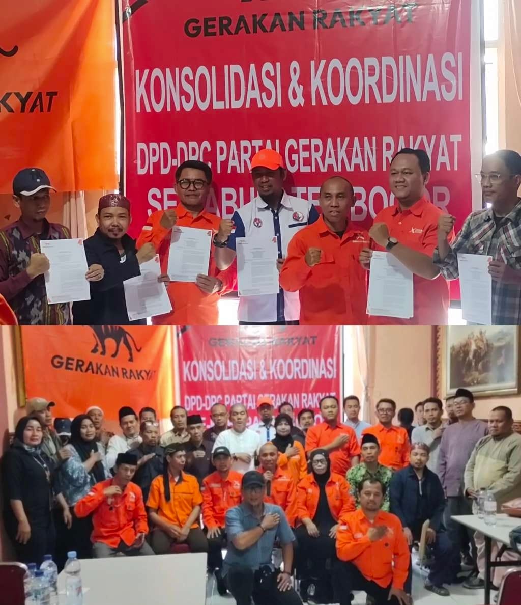 Konsolidasi Total DPD-DPC Partai Gerakan Rakyat se-Kabupaten Bogor yang Solid serta Penegasan Legalitas Struktur untuk Tertib Administrasi, Berdaulat dalam Sikap dan Menang