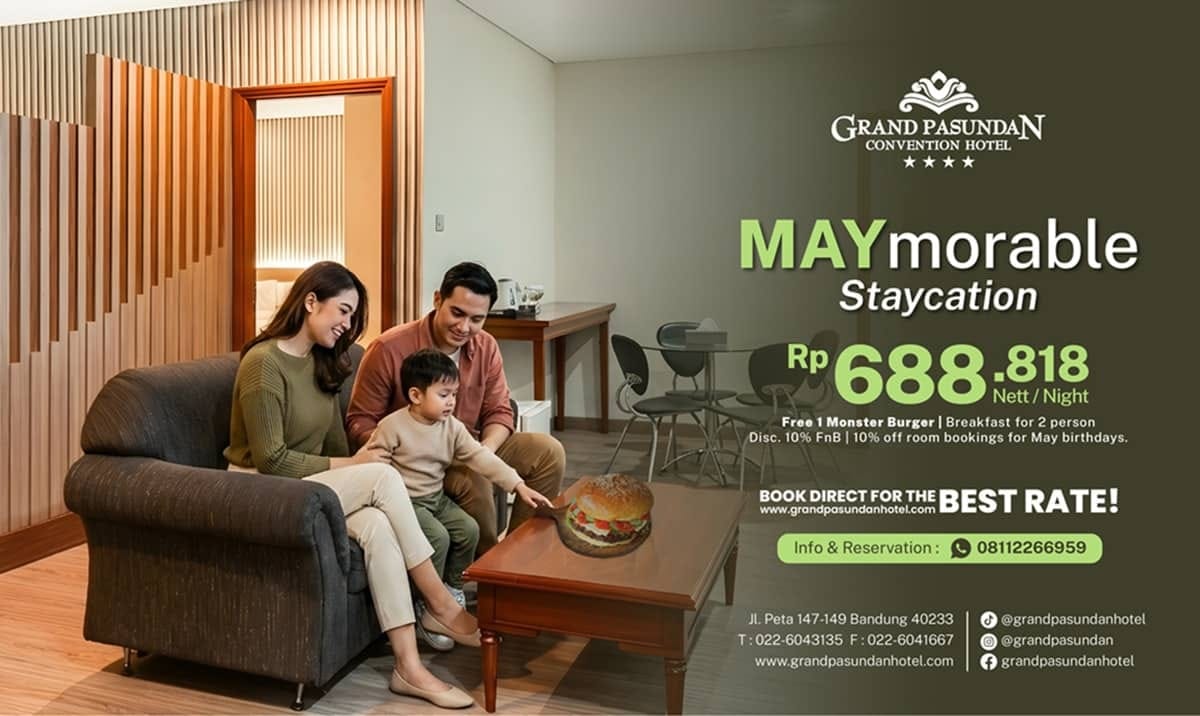 MAYmorable Staycation di Grand Pasundan Bandung: Nikmati Sajian Monster Burger