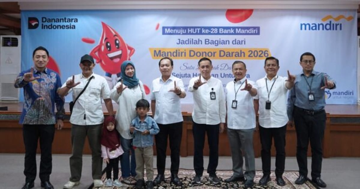 Menjelang HUT ke-28, Bank Mandiri Gelar Donor Darah Massal di 12 Region Indonesia