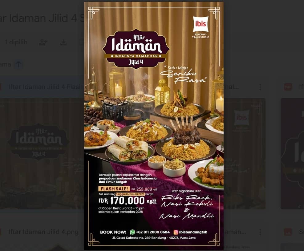 Menyambut Bulan Ramadan di Hotel ibis Bandung Trans Studio dengan Iftar Idaman Jilid 4