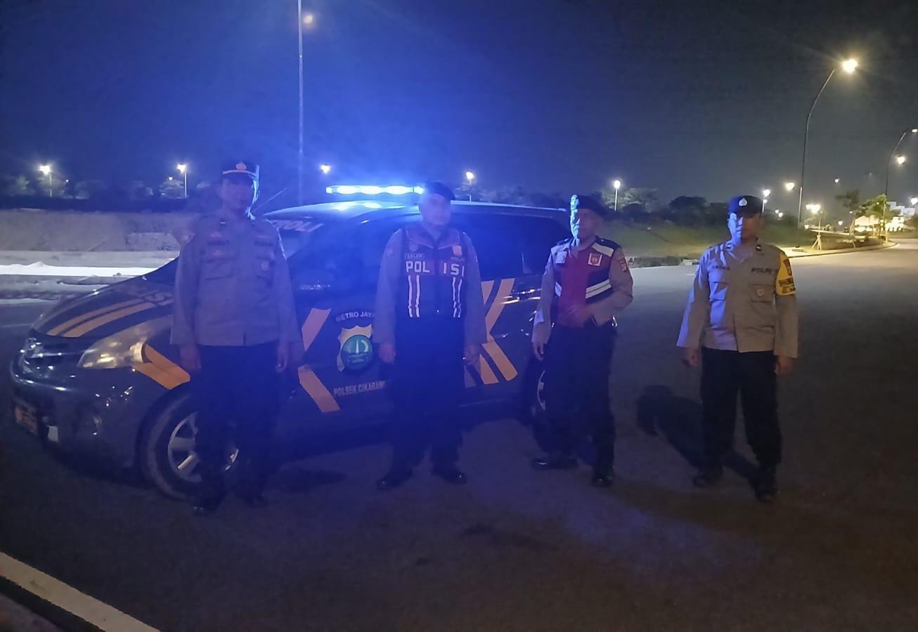 Patroli Malam Polsek Cikarang Pusat: Amankan AEON Mall Bekasi dari Gangguan