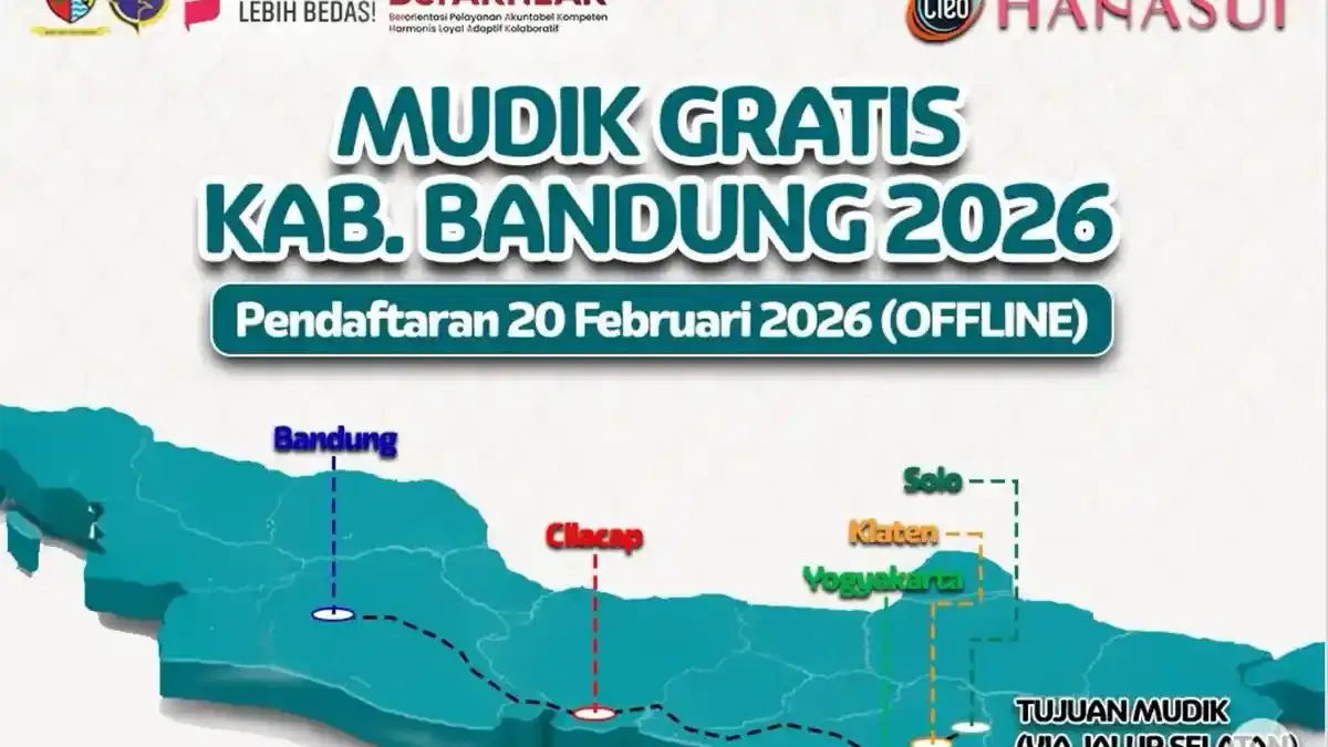 Pemkab Bandung Buka Mudik Gratis 2026, Begini Cara Daftar Hari Ini