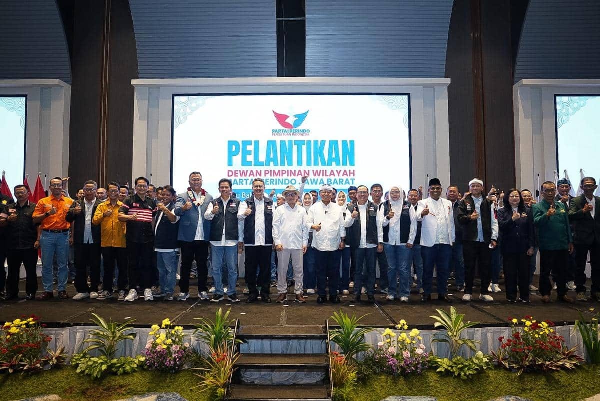 Perindo Jabar Lantik Rifqi Ali Mubarok, Strategi Pemilu 2029 Berbasis Ekonomi Kerakyatan