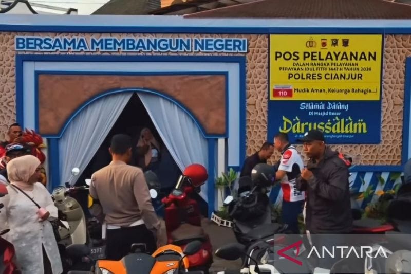 Polres Cianjur Buka Pos Pelayanan Mudik 2026 di Jalur Bandung-Cianjur