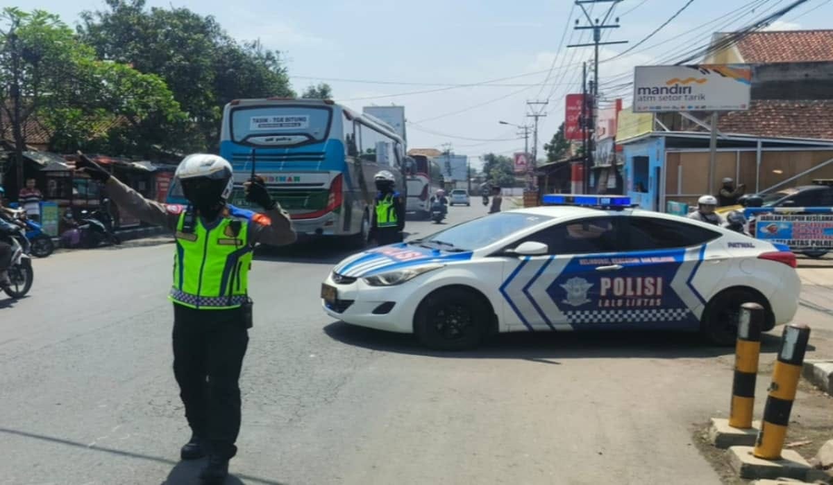 Polres Garut One Way Jalur Limbangan-Malangbong Mudik Lebaran 2026