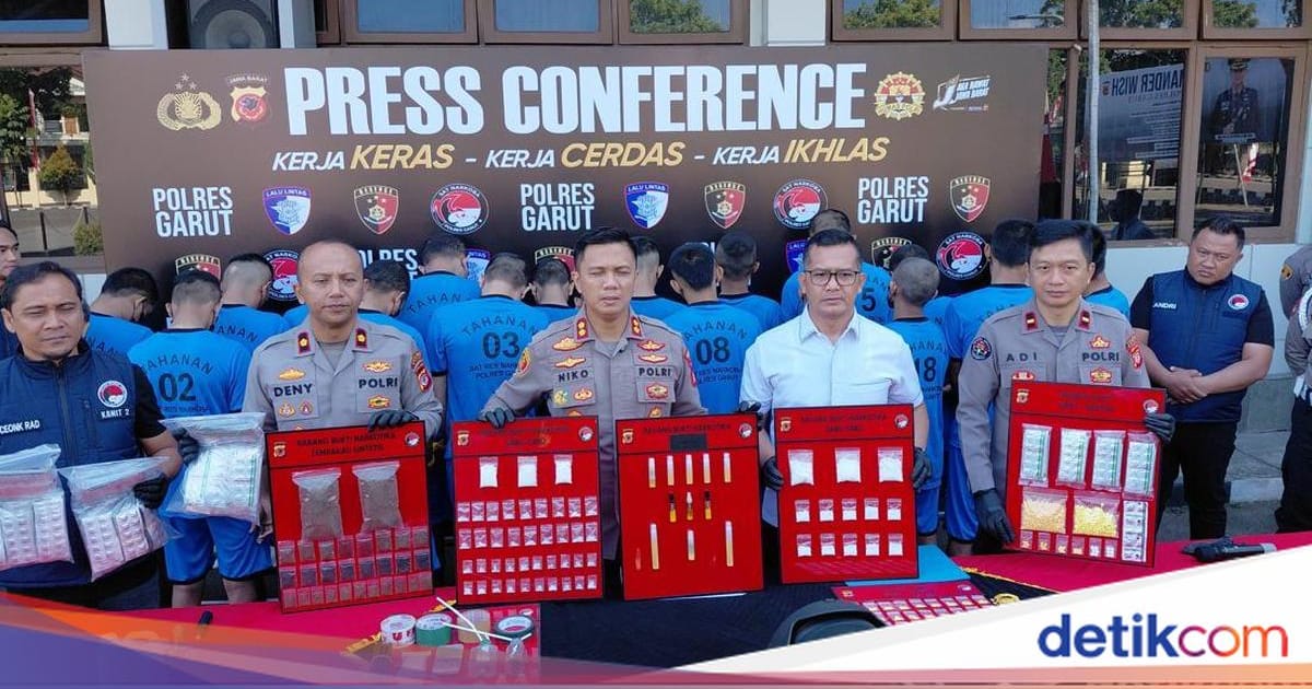Polres Garut Tangkap 28 Tersangka Kasus Naroba, Satu Di antaranya Peracik Liquid Zombie 250 ml