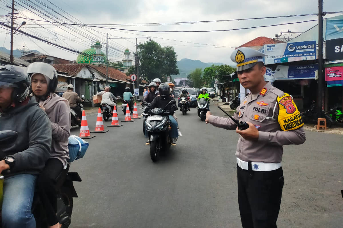 Polres Garut Terapkan 9 Titik Satu Arah Antisipasi Mudik Tasikmalaya 2026