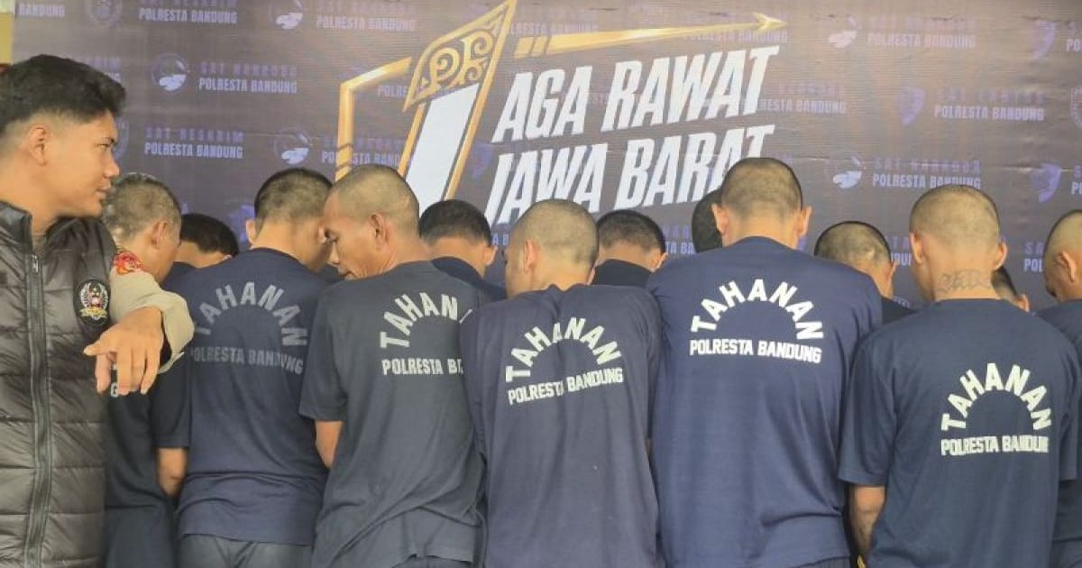 Polresta Bandung Tangkap 531 Premanisme dalam Dua Bulan, Pelaku Pemerasan di SPBU Ciwidey Ditangkap di Karawang