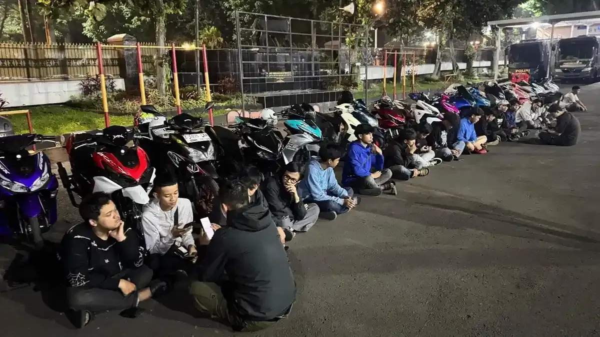 Polrestabes Bandung Gagalkan Balap Liar di Pasupati, Amankan 16 Motor