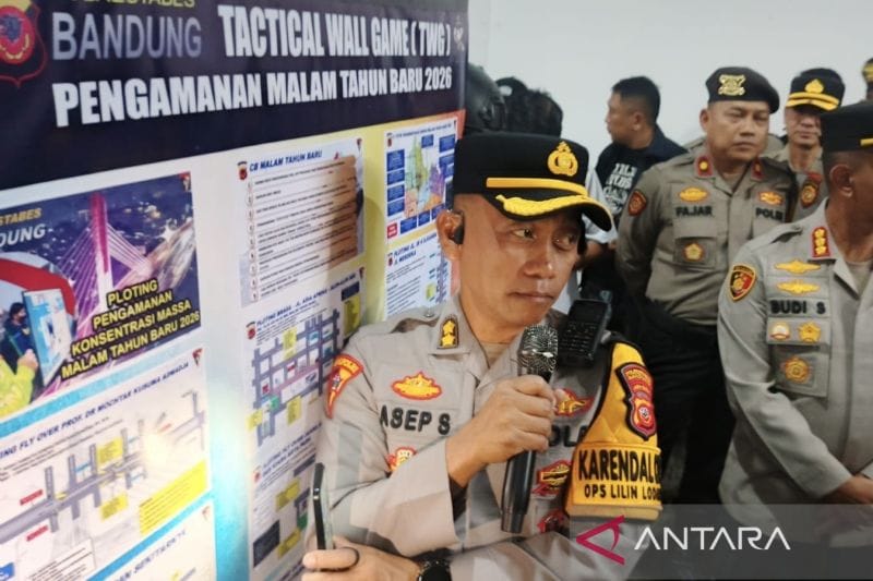 Malam Tahun Baru 2026 Bandung: 1.200 Personel Siap Jaga Keamanan!