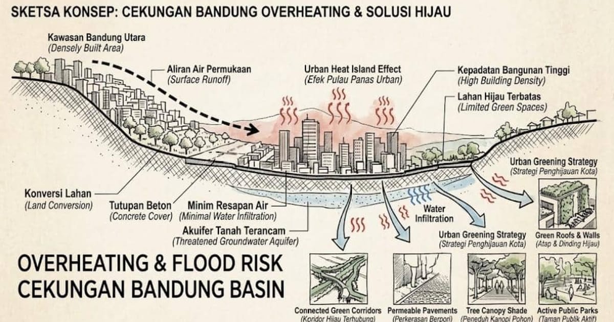 Profesor ITB Sebut Pohon di Bandung Bukan Hiasan, tapi Benteng Lawan Panas dan Banjir Cekungan