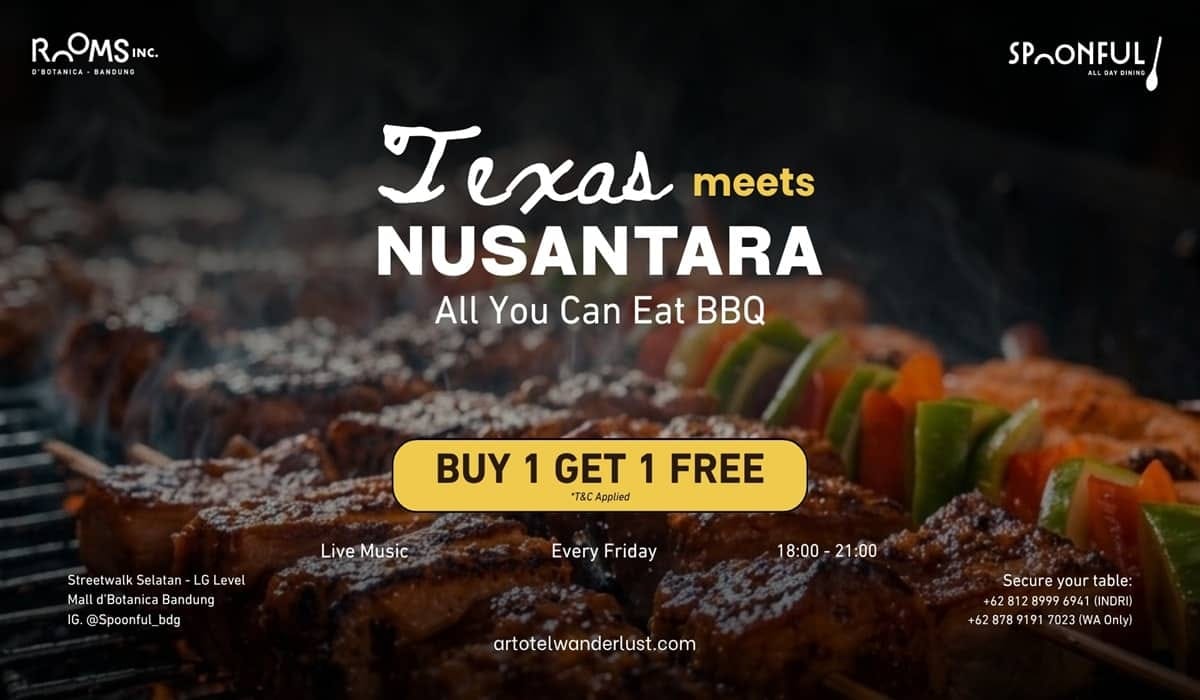 Promo Sensasi All You Can Eat BBQ Perpaduan Texas-Nusantara di Bandung