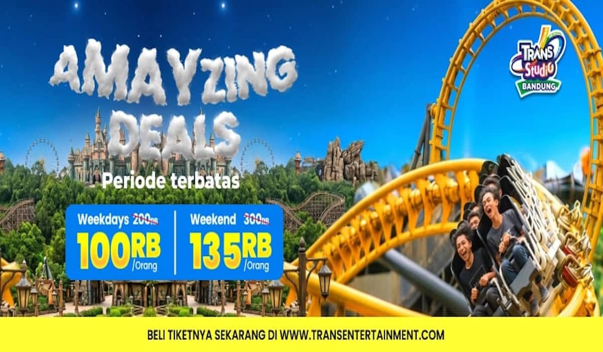 Promo Terbaru Trans Studio Bandung: Tiket Mulai 80 Ribu Mei 2026