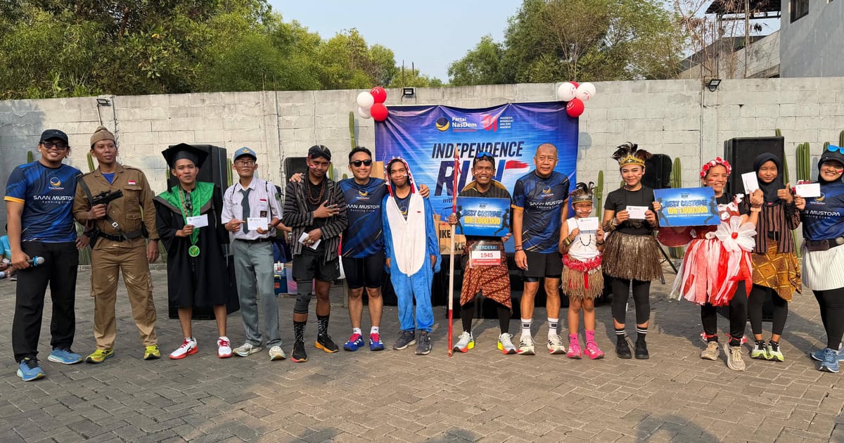 Ribuan Warga Karawang Lari 10K dan Gowes Peringati Kemerdekaan RI ke-81