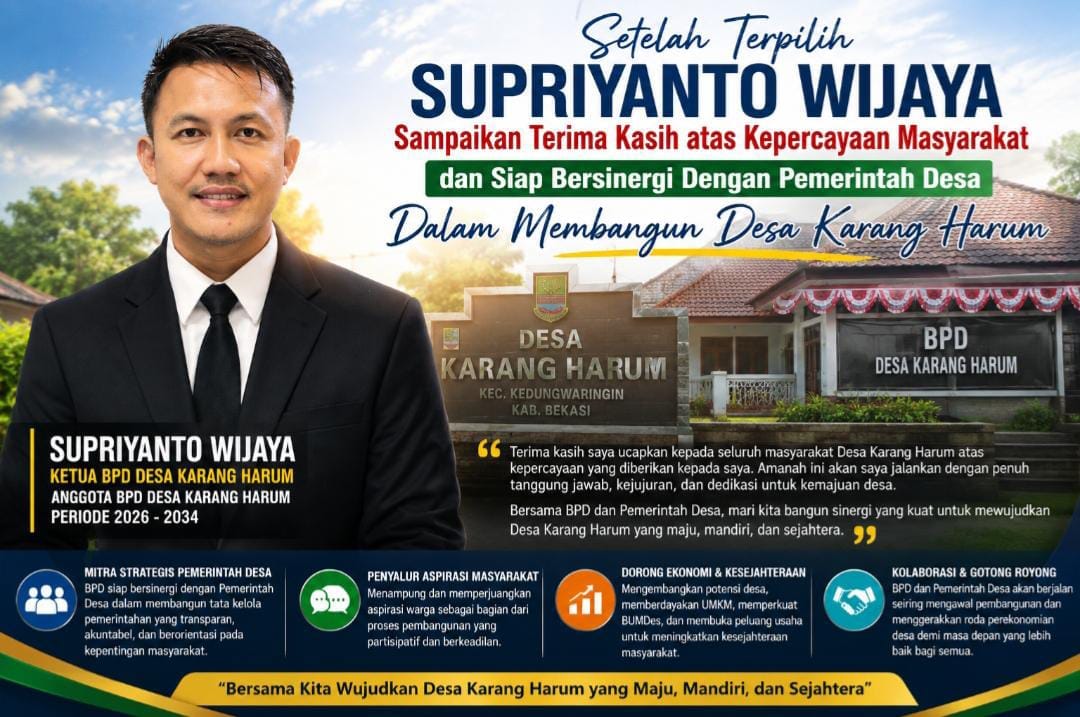 Rohadi Resmi Pimpin BPD Desa Jatireja: Komitmen Bangun Sinergi untuk Tata Kelola Desa yang Transparan