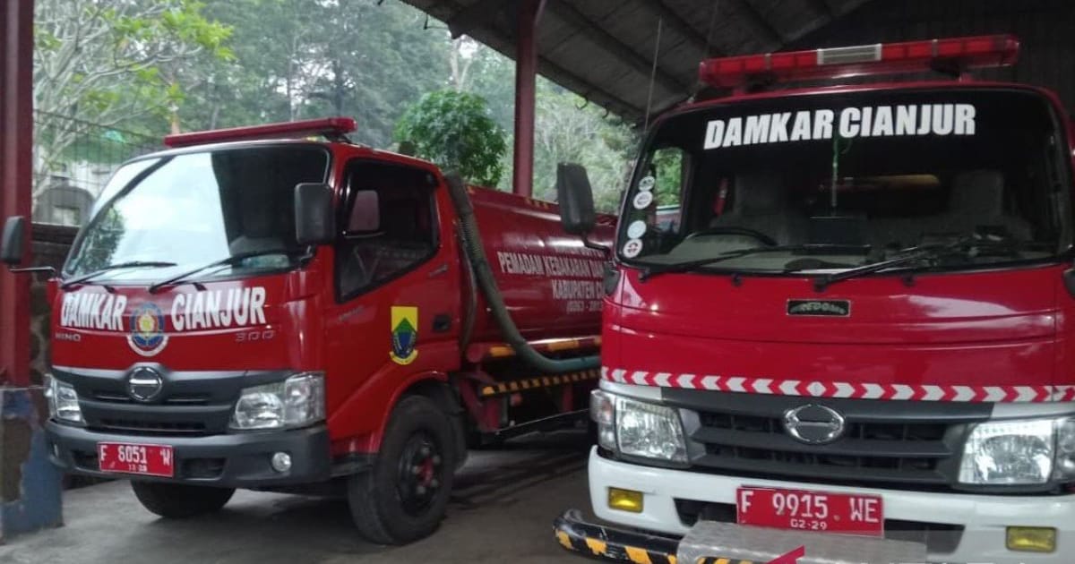Sepanjang Musim Kemarau: 130 Petugas dan 14 Armada Damkar Cianjur Bersiaga Antisipasi Karhutla