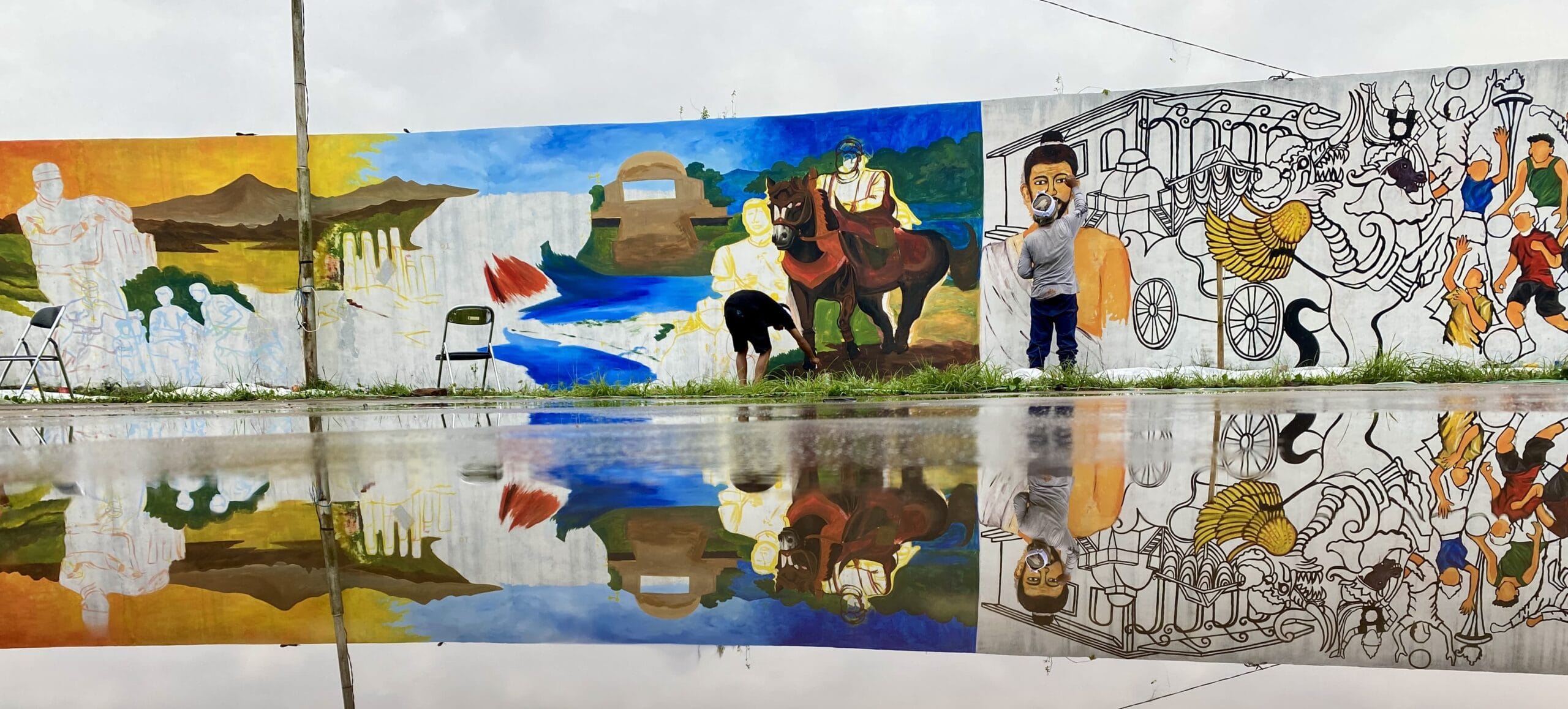 Sport Center Tadjimalela Sumedang Disulap Jadi Galeri Mural Terbuka