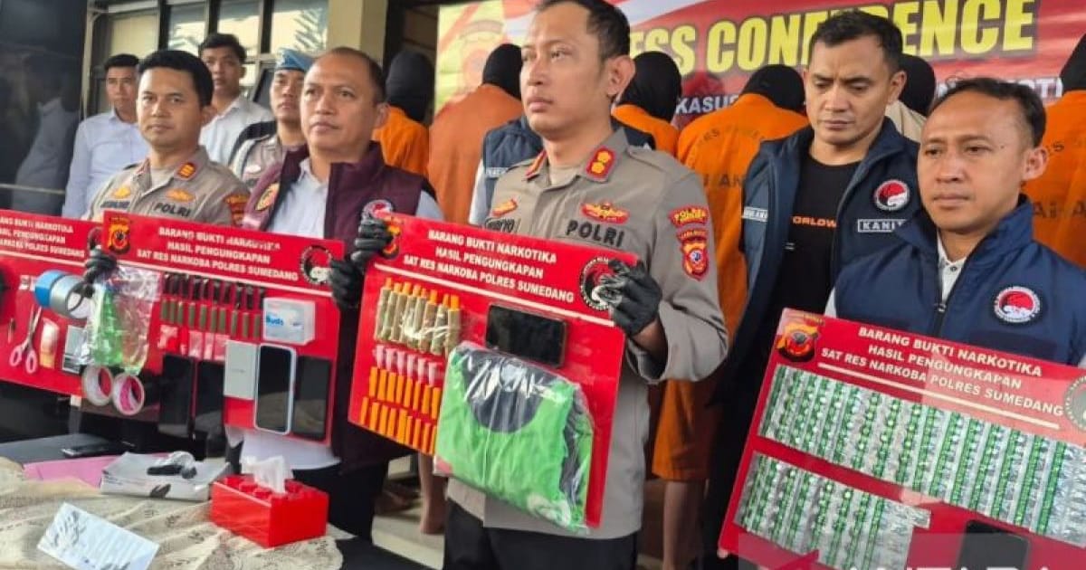 Sumedang Bongkar Modus Tersembunyi Sabu dalam Batang Singkong