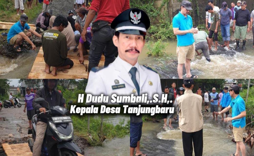 Tanggap di Tengah Bencana, Kepala Desa Tanjungbaru Bergerak Cepat Pulihkan Akses Warga