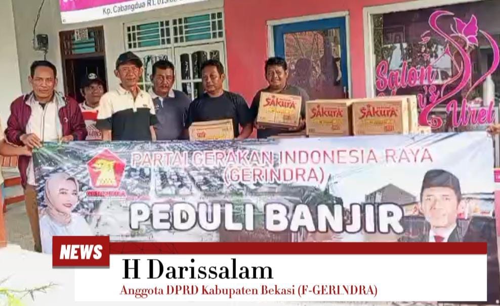 Tiga Hari Tanpa Lelah, H Darissalam Pastikan Keselamatan Warga & Salurkan Bantuan Korban Banjir di Dua Kecamatan (Pebayuran & Cabangbungin)