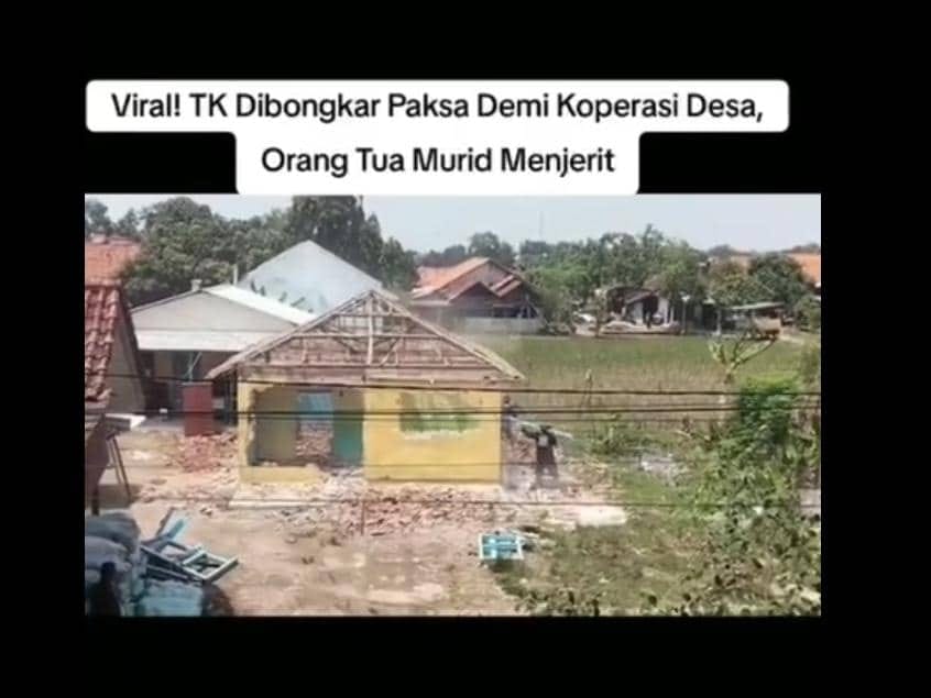 Viral di Medsos: Kontroversi Pembongkaran TK di Cirebon untuk Bangunan Koperasi Desa